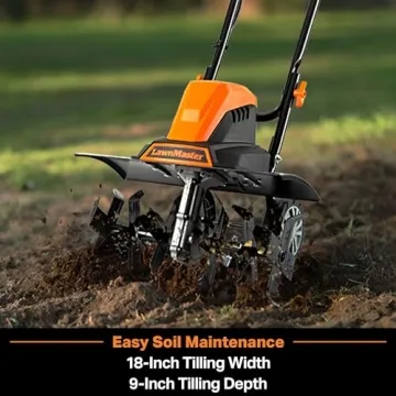 LawnMaster TE1318W1 Electric Tiller Powerful Soil Cultivation