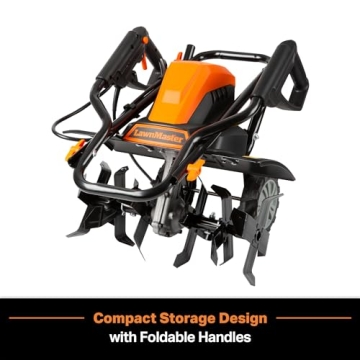 LawnMaster TE1318W1 Electric Tiller Powerful Soil Cultivation