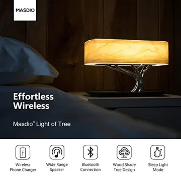 AMPULLA Masdio Bedside Lamp with Bluetooth Speaker