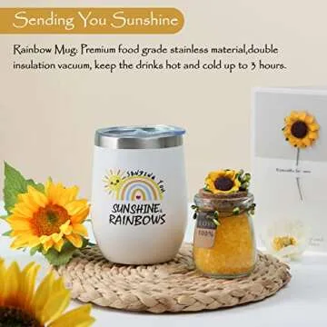 Sunflower Gift Basket - Uplifting Care Package for Women