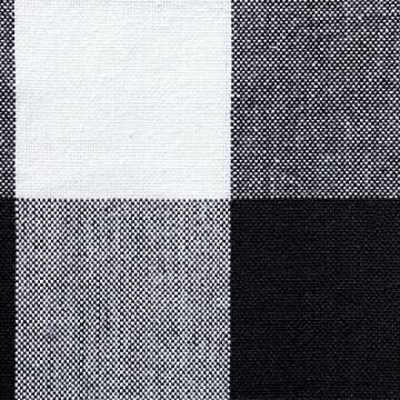 DII Buffalo Check Collection, Classic Farmhouse Table Runner, 14x108, Black & White