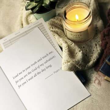 Prayer Journal for Woman, Christian Planner, Bible Journal with Verse, 60 Weeks Scripture, Faith & D...