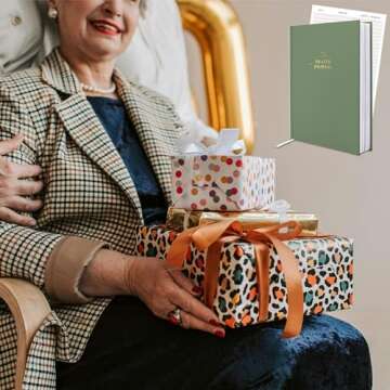 Prayer Journal for Woman, Christian Planner, Bible Journal with Verse, 60 Weeks Scripture, Faith & Devotional Journal, Bible Study Notebooks for Note Taking, Christian Gifts (green leaves)