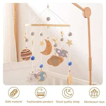 Space Nursery Mobile for Babies - Unique Gift Idea