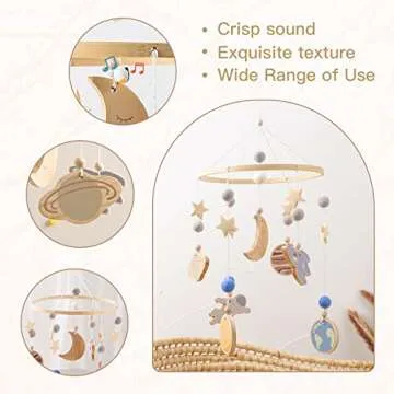 Space Nursery Mobile for Babies - Unique Gift Idea