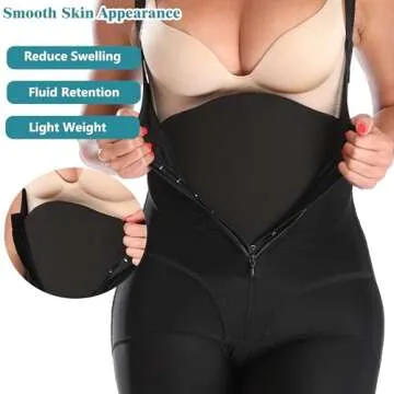 PAZ WEAN Ab Boards and Foams Set Post Surgery Liposuction Bbl Lipo Foam boards for Lipo Recovery Ab Front and Back Board after Lipo Abdominal Compression Board for Lipo 360 Black