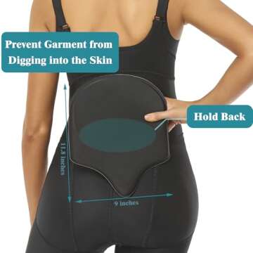 PAZ WEAN Ab Boards and Foams Set Post Surgery Liposuction Bbl Lipo Foam boards for Lipo Recovery Ab Front and Back Board after Lipo Abdominal Compression Board for Lipo 360 Black