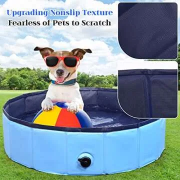 Foldable Dog Bath Pool for Summer Fun and Safety