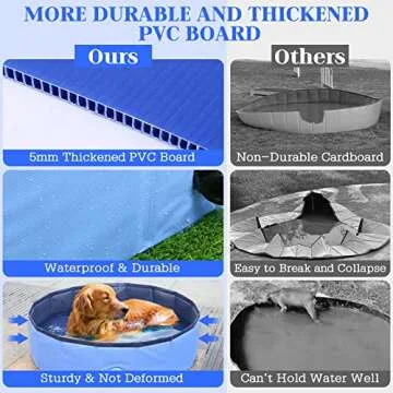 Foldable Dog Bath Pool for Summer Fun and Safety