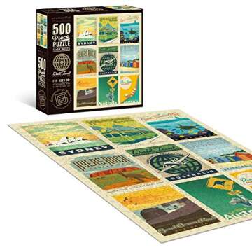 Americanflat 500 Piece Australia Art Puzzle for All Ages