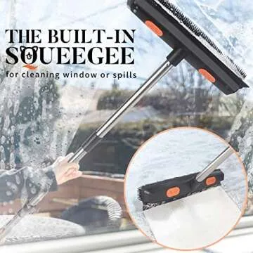 Conliwell Rubber Broom For Pet Hair Removal & Cleaning