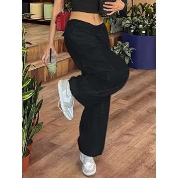 LQI Y2K Baggy Cargo Pants for Women - Stylish & Comfortable