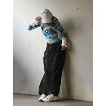 LQI Y2K Baggy Cargo Pants for Women - Stylish & Comfortable