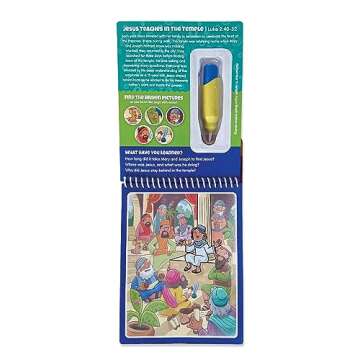 KangaToys Water Reveal Coloring Scripture Book for Kids - New Testament #2