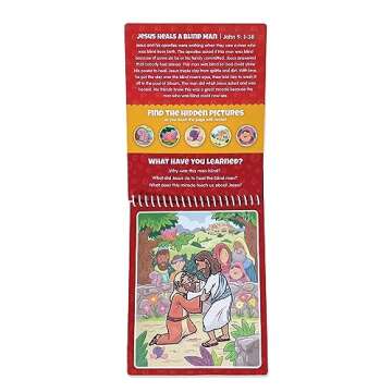 KangaToys Water Reveal Coloring Scripture Book for Kids