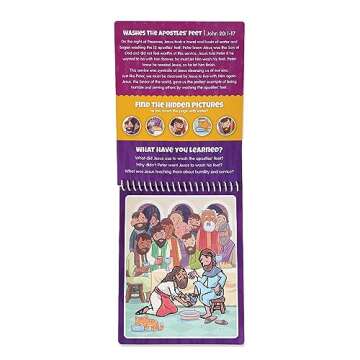 KangaToys Water Reveal Coloring Scripture Book for Kids