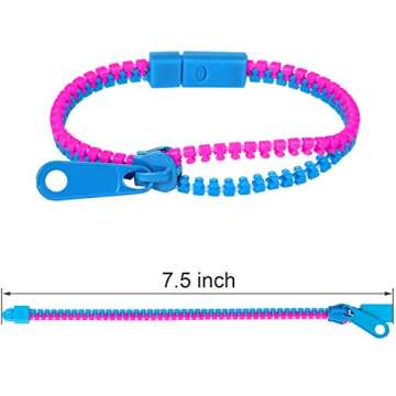 Vibrant Zipper Bracelets Fidget Toys for All Ages