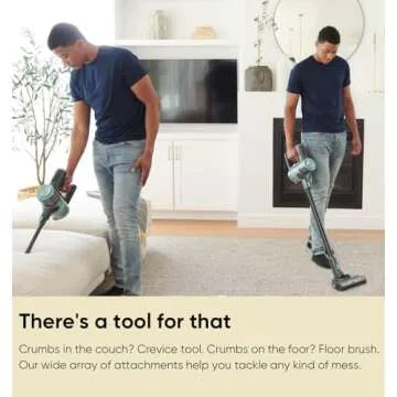 Wyze Cordless Vacuum S with 20Kpa Powerful Suction, Lightweight Stick with HEPA Filter, 300W Powerful Brushless Motor, 40mins Runtime for Home Hard Floor Carpet Pet Hair