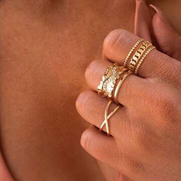 GNIRTSI Gold Lava Ring: Modern Minimalist Elegance