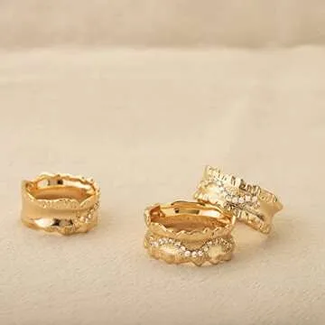 GNIRTSI Gold Lava Ring: Modern Minimalist Elegance