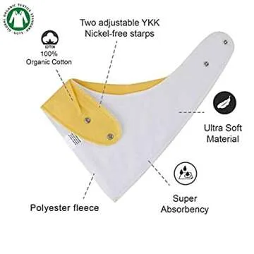 Stylish Bandana Bib for Teething and Drooling