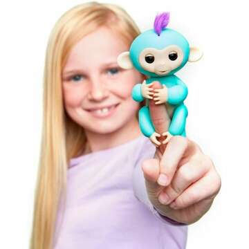 Interactive Baby Monkey Fingerlings Zoe for Kids
