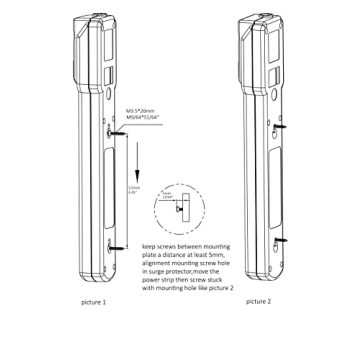 6-Outlet Surge Protector Power Strip 2-Pack