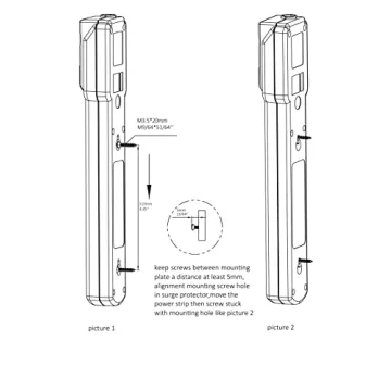 6-Outlet Surge Protector Power Strip 2-Pack