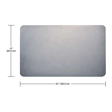 Darebuilt Metal Works Pizza Steel 22 inch x 14 - Durable Stone For Oven or Grill- Baking and Bread, Griddle Cooking (22 1/4 )