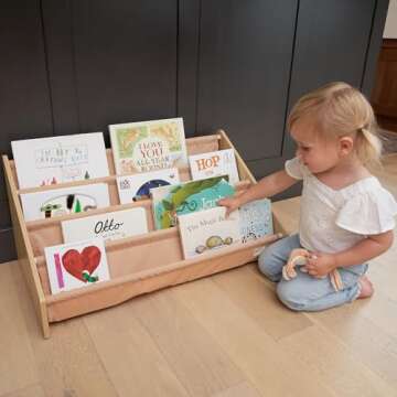 ZICOTO Decorative Bookshelf for Kids - Beautiful Shelf to Display All Books of Your Little One - The...