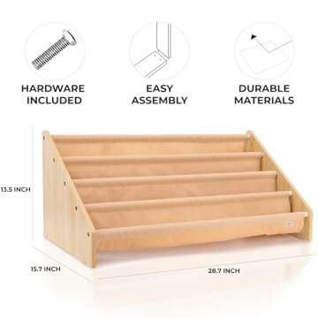ZICOTO Kids Bookshelf - Organizing Made Fun and Easy