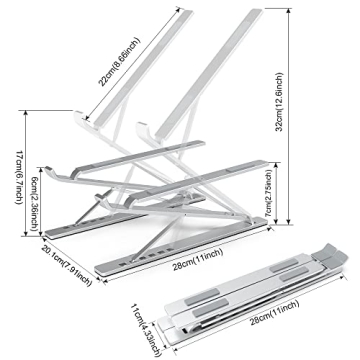 ElfAnt Adjustable Aluminum Laptop Stand for All Sizes