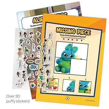 Toy Story 4 Puffy Sticker Coloring Book for Kids