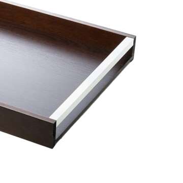 WOODART Naturals Wood Tray, Brown, 14.2 x 9.8 x 2 inches