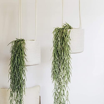 OrganiHaus Set of 2 Hanging Baskets for Indoor Plants