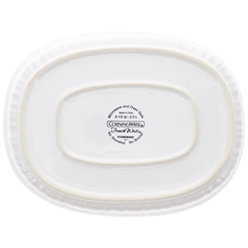 CorningWare French White Oval Casserole Dish 2-1/2 Quart
