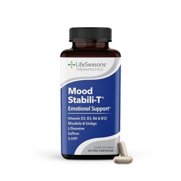 LifeSeasons Mood Stabili-T - Emotional Support - Stabilizes & Balances Mood - Evokes Calmness Relaxa...