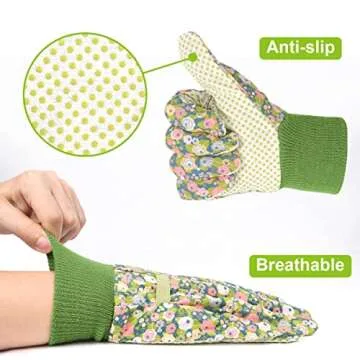 Ainiv Gardening Gloves for Women - Comfortable Non-Slip Grip