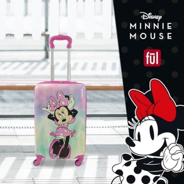 Disney Minnie Mouse Kids Carry On Luggage with Wheels