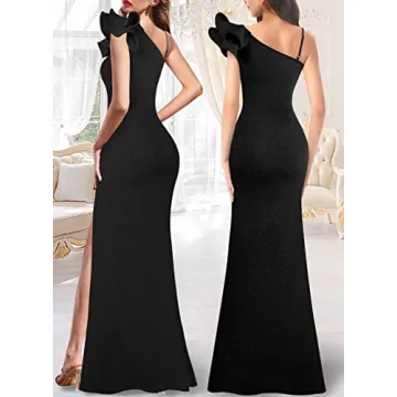 Elegant One Shoulder Strap Maxi Dress for Every Occassion
