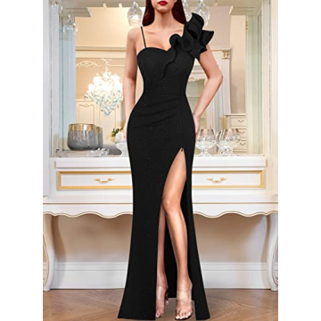 Elegant One Shoulder Strap Maxi Dress for Every Occassion