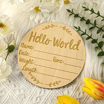 Baby Announcement Sign for Newborns - Photo Prop & Decor