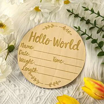 Baby Announcement Sign for Newborns - Photo Prop & Decor