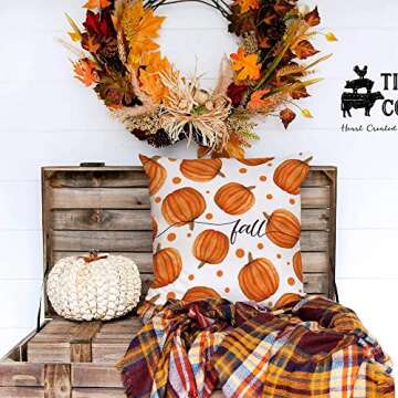 Bontalc Fall Pillow Covers Set of 4 - Autumn Decor