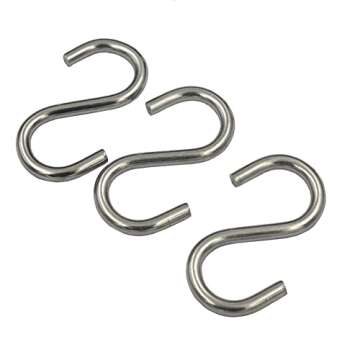 DGOL Stainless Steel S Hooks Set - 24 Pack, 100 lbs Load