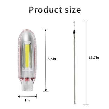 moons been Emergency LED Whistle Light AAA Battery Power COB LED Four Color Personal Alarm for Women and Kids Emergency Survival for Camping Hiking Outdoor Activities 4packs