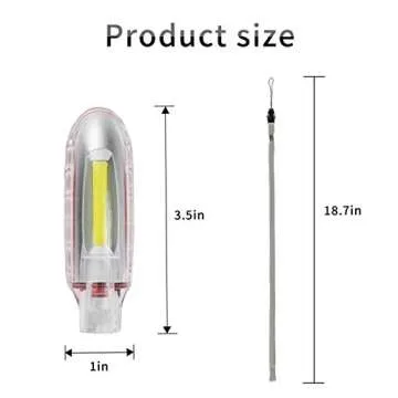 moons been Emergency LED Whistle Light AAA Battery Power COB LED Four Color Personal Alarm for Women and Kids Emergency Survival for Camping Hiking Outdoor Activities 4packs