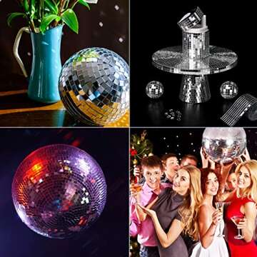 Art3dwallpanels Self-Adhesive Glass Mirror Mosaic Tiles