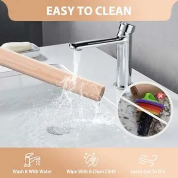 Adjustable 17.5 Inches Wood Rolling Pin with Thickness Rings for Baking -Non Stick Wooden Dough Roller Pin with Spacer Bands for Cookie,Pie Crust, Pastry Fondant By Folksy Super Kitchen(17.5, Grey)