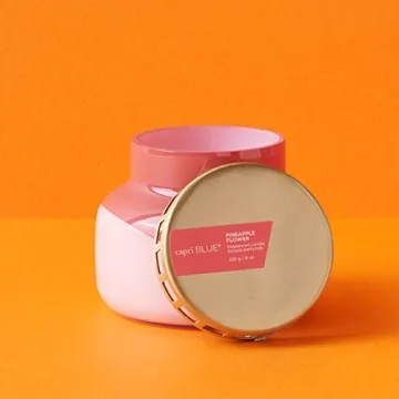 Capri Blue Pineapple Flower Candle - Luxury Aromatherapy